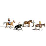 Woodland Scenics A2159 N Gauge Horseback Riders Figures
