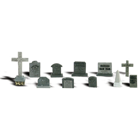 Woodland Scenics A2164 N Gauge Gravestones/Tombstones