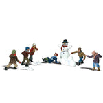 Woodland Scenics A2183 N Gauge Snowball Fight Figures