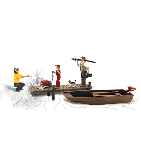 Woodland Scenics A2756 O Gauge Family Fishing