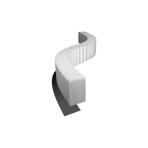 Woodland Scenics ST1409 4" x 2' Long Foam Riser (Pk 2)