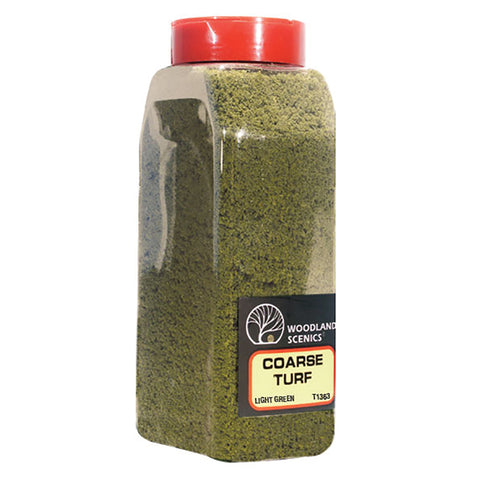 Woodland Scenics T1363 Light Green Coarse Turf with Shaker