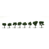 Woodland Scenics TR1501 3/4" to 1 1/4" Medium Green Trees (Pk 8)