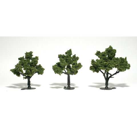 Woodland Scenics TR1506 3" to 4" Light Green Trees (Pk 3)