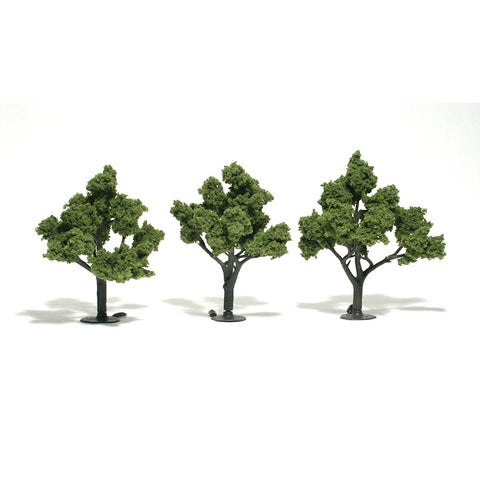 Woodland Scenics TR1509 4" to 5" Light Green Trees (Pk 3)