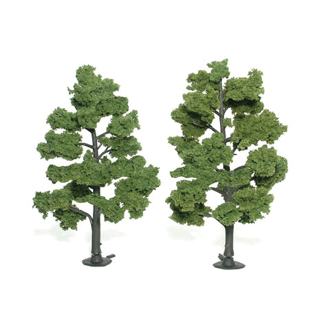 Woodland Scenics TR1515 6" to 7" Light Green Trees (Pk 2)