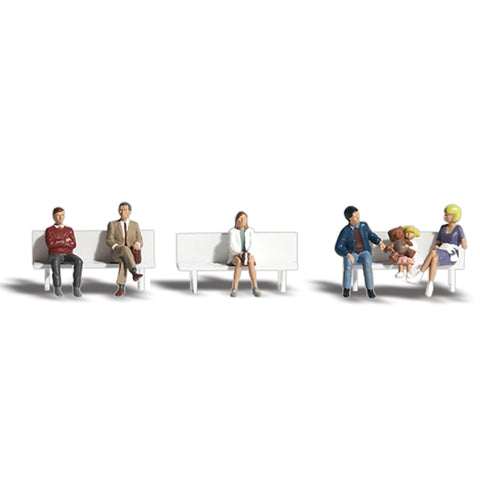 Woodland Scenics A1861 HO/OO Gauge Bus Stop People