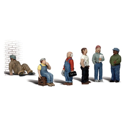 Woodland Scenics A1867 HO/OO Gauge Factory Workers Figures