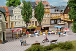 Auhagen 11352 HO/OO Gauge Snack Stands and Market Stalls Plastic Kit