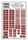 Sankey Scenics BRPS LM4 OO Gauge BR Platform Signs London Midland Region