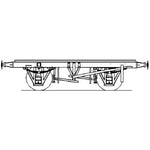 Cambrian C34 OO Gauge 16' 6" RCH Wood Underframe (9' wheelbase - 36mm) Kit