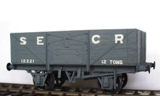 Cambrian C66 OO Gauge SECR/SR 7 Plank Open Wagon Kit