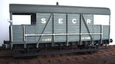 Cambrian C78 OO Gauge SECR Dance Hall Brake Van Kit