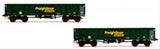 Dapol 2F-025-009 N Gauge MJA Freightliner Heavy Haul Bogie Box Van 502005 & 006