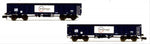 Dapol 2F-025-012 N Gauge MJA GBRF Bogie Box Van 502009 & 010
