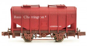 Dapol 2F-036-012 N Gauge Bulk Grain Hopper Wagon Bass Charrington 36 Weathered