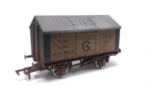 Dapol 4F-017-014 OO Gauge Lime Wagon Glan-Yr-Afon Weathered