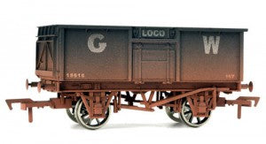 Dapol 4F-030-101 OO Gauge GWR 16t Steel Mineral Loco Coal Wagon Weathered