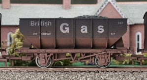Dapol 4F-034-103 OO Gauge 21t Hopper Wagon British Gas 147 Weathered