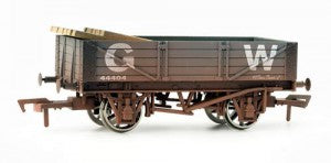 Dapol 4F-040-008 OO Gauge GWR 4 Plank Wagon 45583 Weathered