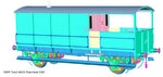 Dapol 7F-300-001 O Gauge Toad 20t Brake Van (Diagram AA15) GWR Grey 56683