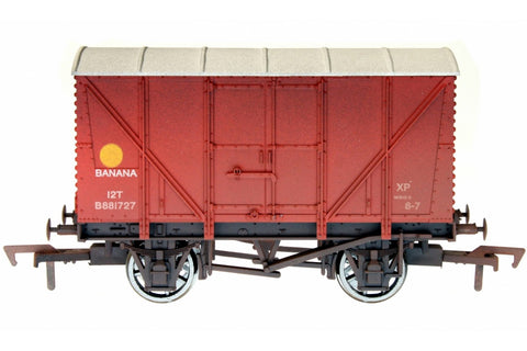 Dapol 4F-016-046 OO Gauge Banana Van BR Red B881727 Weathered