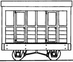 Dundas Models DM04A OO-9 Gauge Freelance 2-Compartment 4 Wheel Coach Kit