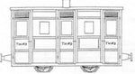 Dundas Models DM43 OO-9 Gauge Ffestiniog & Blaenau 4 Wheel 3rd Class Coach Kit