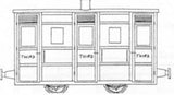 Dundas Models DM43 OO-9 Gauge Ffestiniog & Blaenau 4 Wheel 3rd Class Coach Kit