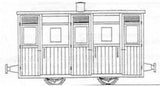 Dundas Models DM62 OO-9 Gauge Ffestiniog & Blaneau Planked 4 Wheel 3rd Class Kit