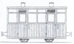 Dundas Models DM68 OO-9 Gauge Victorian 2 Comp Planked  Coach Kit