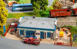 Faller 130140 HO/OO Gauge Motorcycle Shop Kit