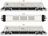 Accurascale 2601FF2 OO Gauge HYA Bogie Hopper Wagon - Fastline Freight/GE - Twin Pack 2