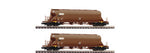 Fleischmann 849008 N Gauge GATX Uacs Dust Silo Bogie Wagon Set (2) V