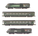 Gaugemaster GM2210301 N Gauge Class 43 HST 43041/093 GWR Castle 4 Car Set
