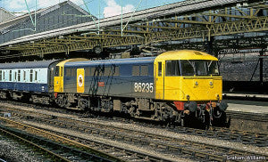 Gaugemaster GM4240304 OO Gauge Class 86 235 'Novelty' Rainhill 150 Blue/Yellow