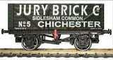 Gaugemaster GM4410210 OO Gauge 7 Plank Wagon Jury Brick Co Weathered