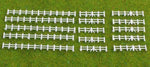 Gaugemaster GMKD13W N Gauge White Farm Rail Fencing 86mm x 5 Lengths