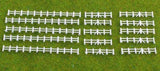 Gaugemaster GMKD13W N Gauge White Farm Rail Fencing 86mm x 5 Lengths