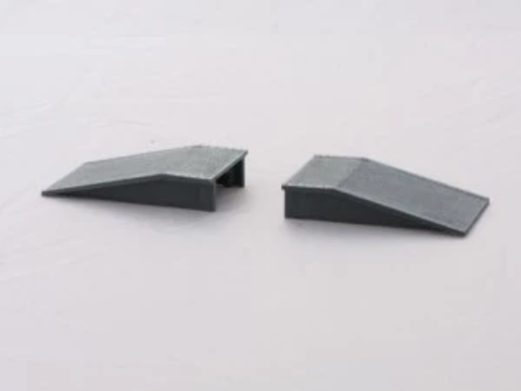 Gaugemaster GMKD17 N Gauge Platform Ramps (2) Plastic Kit