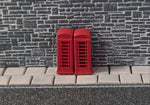 Gaugemaster GMKD77 N Gauge Telephone Boxes 2pcs (Pre-Built)