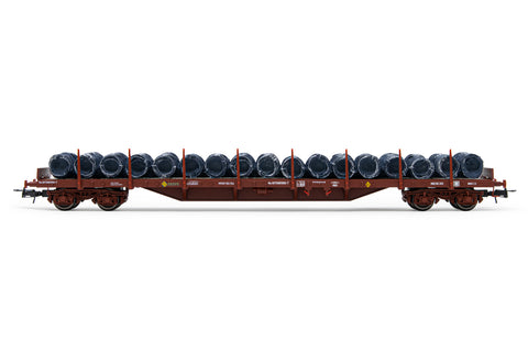 Electrotren HE6033 HO Gauge RENFE MMQ 4 Axle Stake Wagon w/Wire Coil Load IV