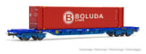 Electrotren HE6045 HO Gauge Transfesa MMC3 4 Axle Boluda Container Wagon V