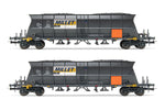 Jouef HJ6209 HO Gauge SNCF EF60 Millet 4 Axle Coal Hopper Set (2) VI