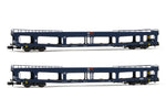 Arnold HN4349 N Gauge SNCB DD DEV 66 Blue Car Transporter Set (2)