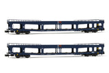 Arnold HN4349 N Gauge SNCB DD DEV 66 Blue Car Transporter Set (2)