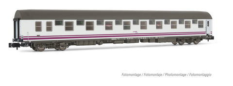 Arnold HN4408 N Gauge RENFE T2 White/Purple Sleeper Coach V