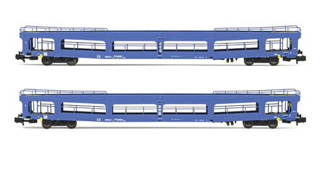 Arnold HN4409 N Gauge DR DDm916 Blue Car Transporter Set (2) IV
