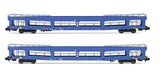 Arnold HN4410 N Gauge DBAG DDm916 Blue Car Transporter Set (2) VI