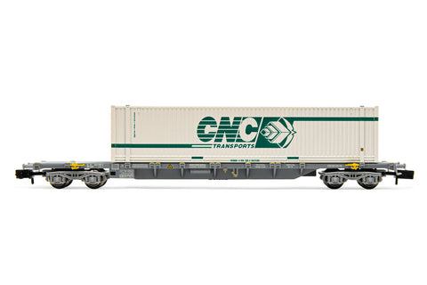 Arnold HN6459 N Gauge SNCF Sgss Flat Wagon w/45' CNC Container Load VI